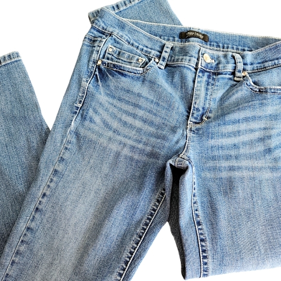 White House Black Market Denim - Black House White Market size 8 women's jeans, with bling!